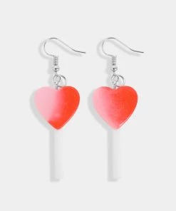 KOI Footwear Sweet Tooth Red Lollipop Earrings