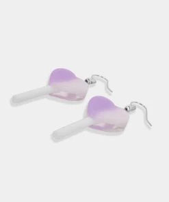KOI Footwear Sweet Tooth Purple Lollipop Earrings ACCESSORIES