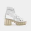 KOI Footwear Clear Skies Icy White Sandals