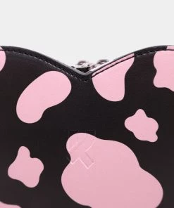 KOI Footwear NEW IN Funky Town Black Cow Print Bag