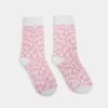 KOI Footwear Check Mate Pink Socks