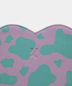 KOI Footwear Funky Town Lilac Cow Print Bag NEW IN