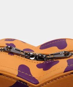 KOI Footwear Funky Town Orange Cow Print Bag NEW IN