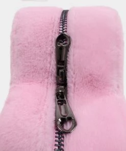 KOI Footwear Pink Cloud Heart Flutters Faux Fur Bag
