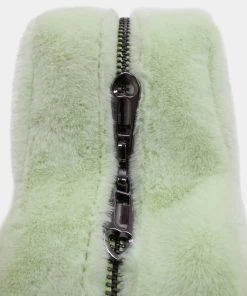 KOI Footwear Green Cloud Heart Flutters Faux Fur Bag NEW IN