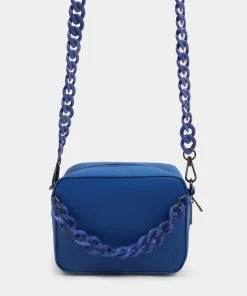 KOI Footwear Blue Chain Reaction Crossbody Bag