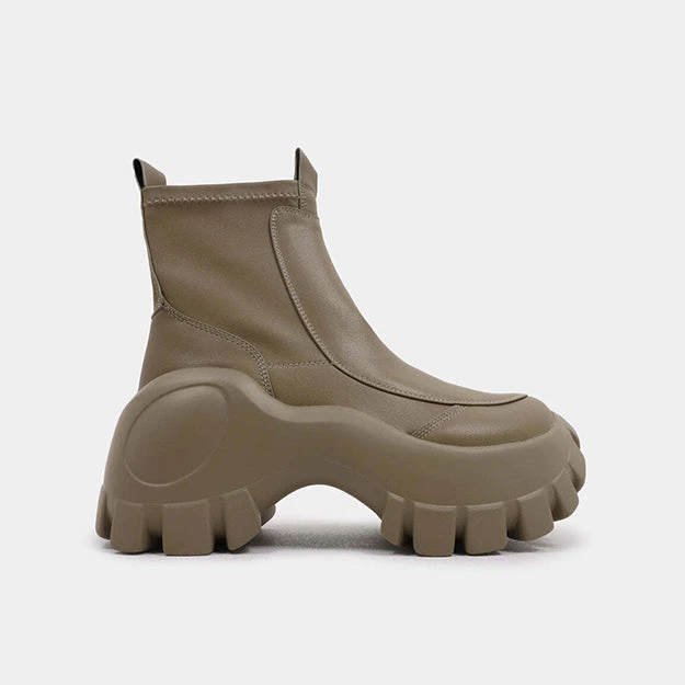 KOI Footwear NEW IN Raven Scars Khaki Bubble Chelsea Boots 3 KOI Footwear NEW IN Raven Scars Khaki Bubble Chelsea Boots