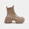 KOI Footwear Raven Scars Beige Bubble Chelsea Boots NEW IN