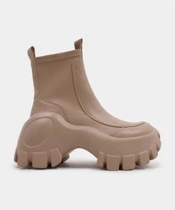 KOI Footwear Raven Scars Beige Bubble Chelsea Boots NEW IN