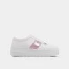 KOI Footwear Eternia Pink Stripe Platform Trainers SS22