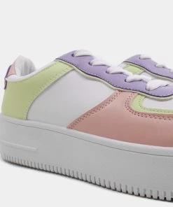 KOI Footwear Pastel Burst Platform Trainers