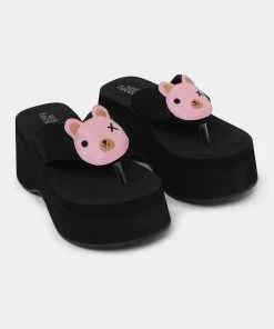 KOI Footwear No Cuddles Bear Flatform Thong Sandals 11 KOI Footwear No Cuddles Bear Flatform Thong Sandals