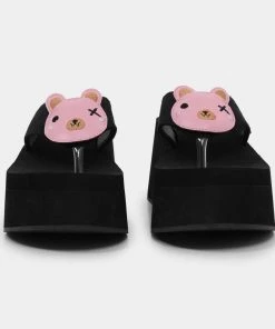 KOI Footwear No Cuddles Bear Flatform Thong Sandals 12 KOI Footwear No Cuddles Bear Flatform Thong Sandals