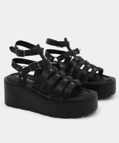 KOI Footwear Battle Ground Strappy Wedge Sandals NEW IN