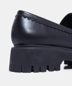 KOI Footwear NEW IN Willow Black Ruffle Loafers
