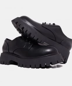 KOI Footwear Pinemoon Black Lace Up Shoes NEW IN