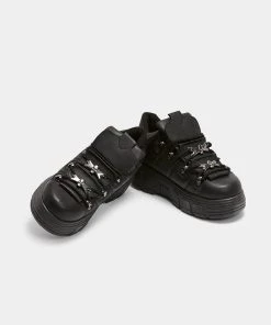Elegant Shoes Ltd Rimo Core Chunky Black Trainers