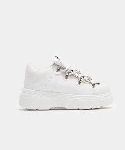 Elegant Shoes Ltd Rimo Core Chunky White Trainers WOMEN'S