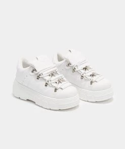 Elegant Shoes Ltd Rimo Core Chunky White Trainers WOMEN'S