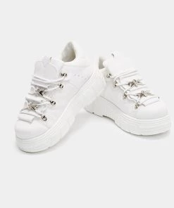Elegant Shoes Ltd Rimo Core Chunky White Trainers WOMEN'S