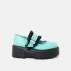 KOI Footwear Rococo Mint Green Corsage Shoes 2 KOI Footwear Rococo Mint Green Corsage Shoes