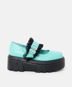 KOI Footwear Rococo Mint Green Corsage Shoes