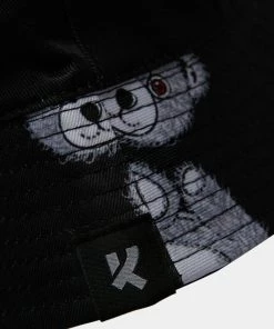 KOI Footwear Goth Wounded Bear Black Bucket Hat