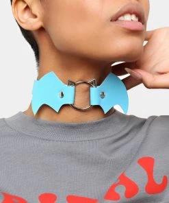 KOI Footwear Kawaii Baby Blue Bat Choker