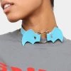 KOI Footwear Kawaii Baby Blue Bat Choker