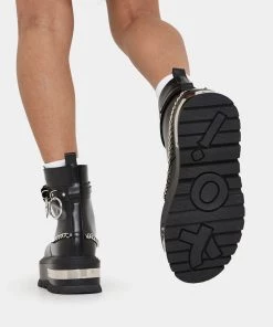 Meijiali Shoes NEW IN Borin Hardware Platform Boots