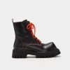 KOI Footwear Bozo Orange Men's Fork Toe Boots