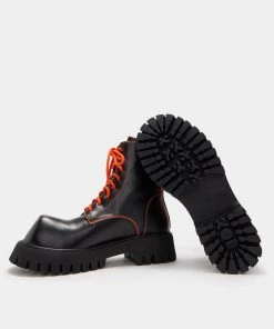 KOI Footwear Bozo Orange Men's Fork Toe Boots