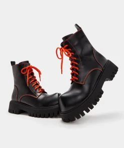 KOI Footwear Bozo Orange Men's Fork Toe Boots