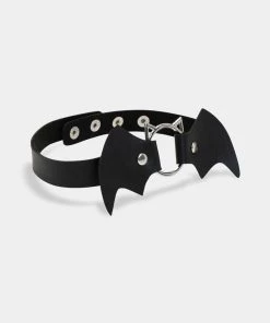 KOI Footwear Vampire Black Bat Choker Goth