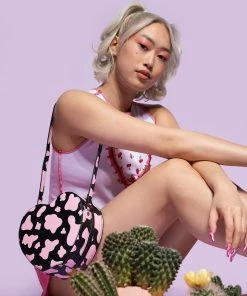 KOI Footwear NEW IN Funky Town Black Cow Print Bag