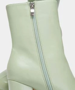 KOI Footwear Lexus Green Platform Heeled Boots NEW IN