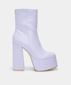 KOI Footwear NEW IN Lexus Purple Platform Heeled Boots