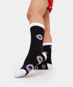 KOI Footwear Eyeballer Black Socks