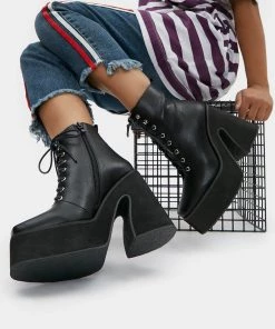 KOI Footwear Enchantra Heeled Lace Up Boots WOMEN'S