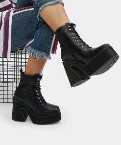 KOI Footwear Enchantra Heeled Lace Up Boots WOMEN'S