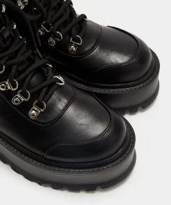 Meijiali Shoes HYDRA All Black Matrix Platform Boots NEW IN