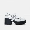 KOI Footwear Tira Mary Janes 'White Jawbreaker Patent Edition'