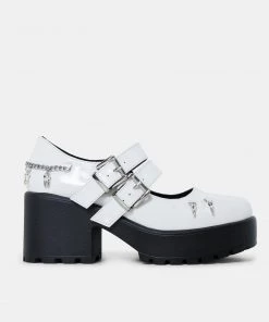 KOI Footwear Tira Mary Janes 'White Jawbreaker Patent Edition'