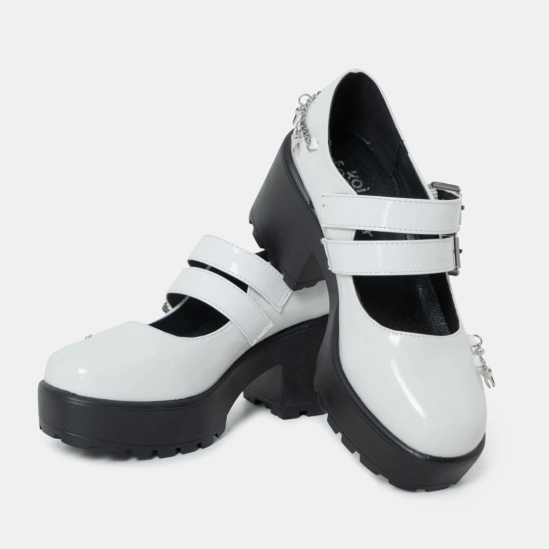 KOI Footwear Tira Mary Janes 'White Jawbreaker Patent Edition' 4 KOI Footwear Tira Mary Janes 'White Jawbreaker Patent Edition'