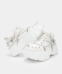 KOI Footwear Jinx White Mystic Charm Trainers