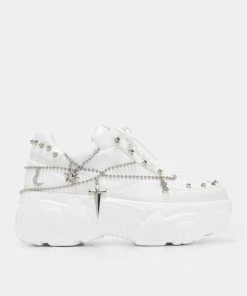 KOI Footwear Jinx White Mystic Charm Trainers