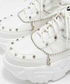 KOI Footwear Jinx White Mystic Charm Trainers 10 KOI Footwear Jinx White Mystic Charm Trainers