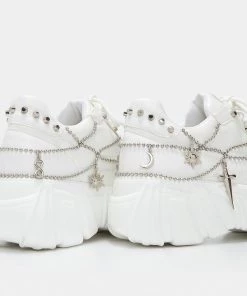 KOI Footwear Jinx White Mystic Charm Trainers 11 KOI Footwear Jinx White Mystic Charm Trainers