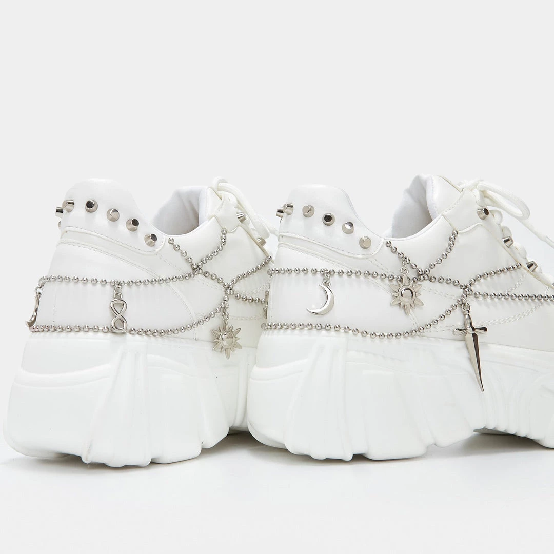 KOI Footwear Jinx White Mystic Charm Trainers 7 KOI Footwear Jinx White Mystic Charm Trainers