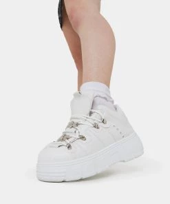 Elegant Shoes Ltd Rimo Core Chunky White Trainers WOMEN'S